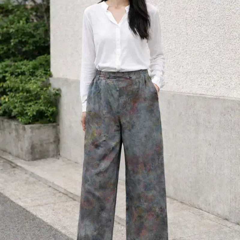 [BUNJANG] Natural Dye Balloon Fit Harem Pants / 천연염색 와일드 통바지 / 벌룬핏 배기 바지