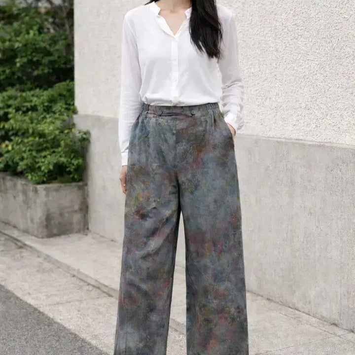 [BUNJANG] Natural Dye Balloon Fit Harem Pants / 천연염색 와일드 통바지 / 벌룬핏 배기 바지
