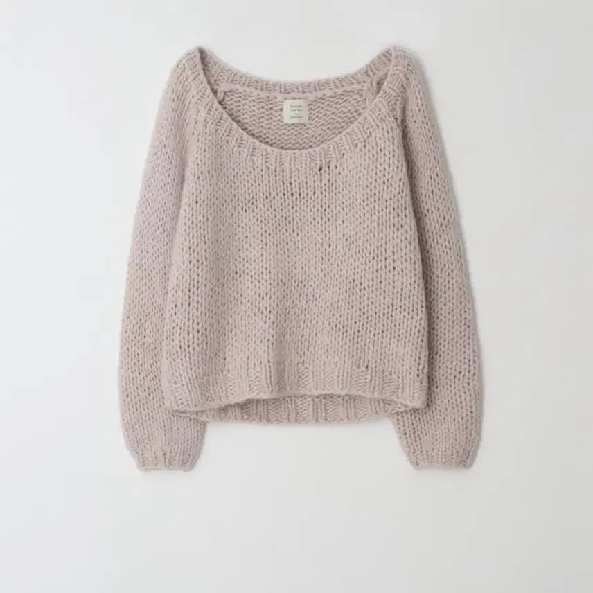[SOLD OUT] 시착새상품/ 윤슬샵 scoop pullover 스쿱 풀오버 니트 라벤더