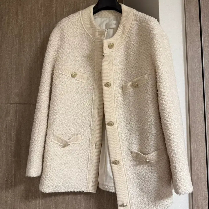 [BUNJANG] SJ Ivory Bouclé Tweed Jacket / SJ SJ 아이보리 부클레 트위드 자켓