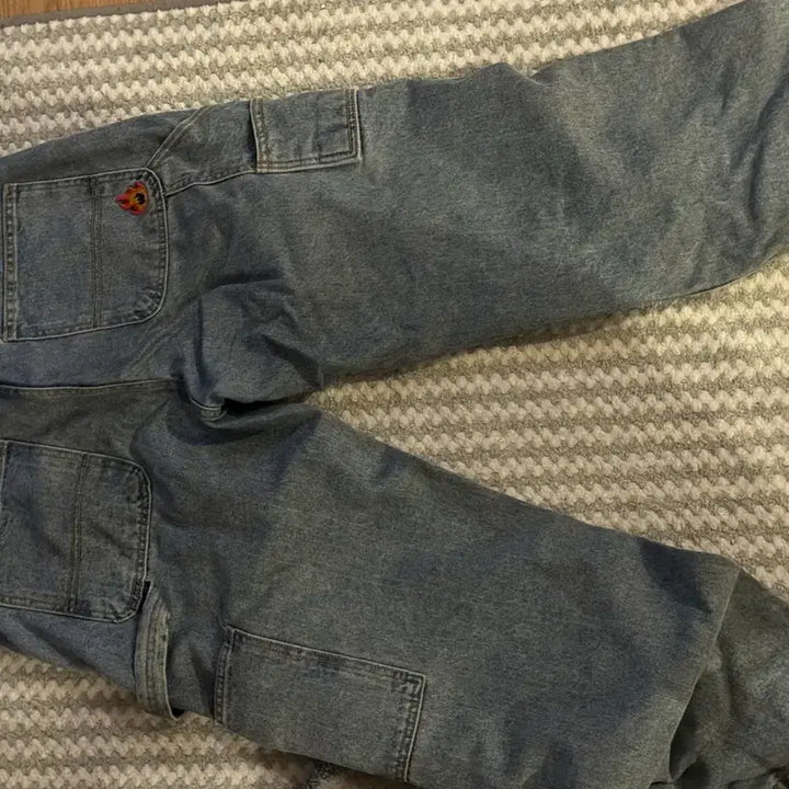 [BUNJANG] Weeekenders Fire Denim Work Pants XL / 위캔더스 파이어 데님 워크 팬츠 xl