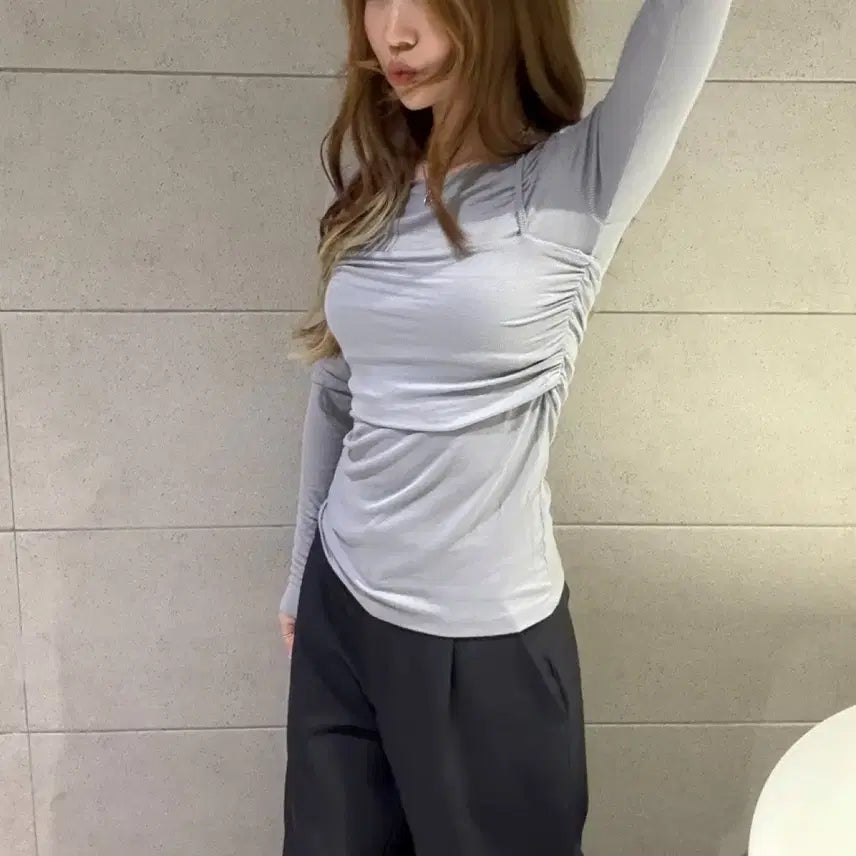 [BUNJANG] Ablie Layered Halter Neck Vest Set / 봄 레이어드 뷔스티에 세트 홀터넥 나시세트 홀터티 나시티세트 에이블리