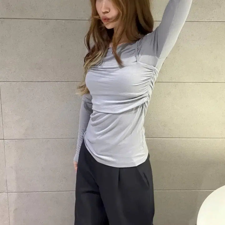 [BUNJANG] Ablie Layered Halter Neck Vest Set / 봄 레이어드 뷔스티에 세트 홀터넥 나시세트 홀터티 나시티세트 에이블리