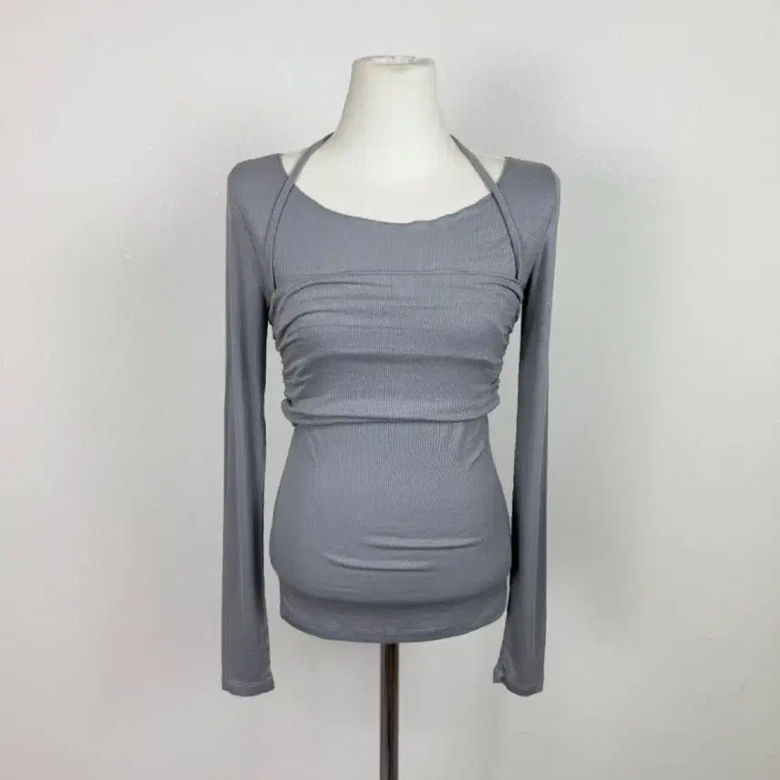 [BUNJANG] Ablie Layered Halter Neck Vest Set / 봄 레이어드 뷔스티에 세트 홀터넥 나시세트 홀터티 나시티세트 에이블리