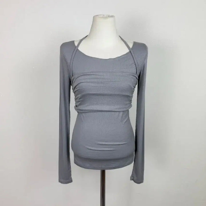 [BUNJANG] Ablie Layered Halter Neck Vest Set / 봄 레이어드 뷔스티에 세트 홀터넥 나시세트 홀터티 나시티세트 에이블리