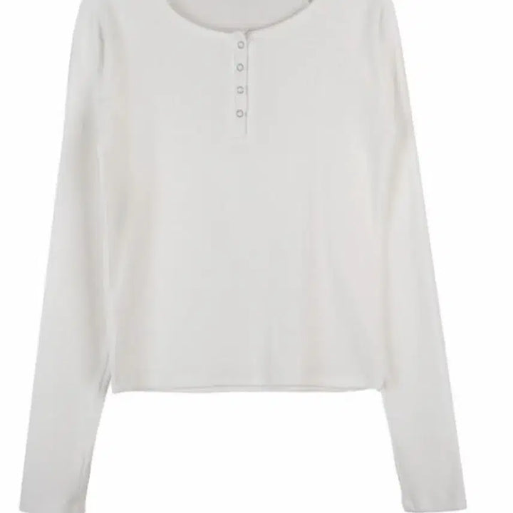 [BUNJANG] Unbranded Henley Neck Long Sleeve Top / 헨리넥 롱슬리브 판매해요