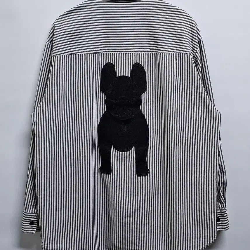 [BUNJANG] LifeWork Lettering Stripe Shirt L / 라이프워크 레터링 스트라이프 셔츠 L (105가능)