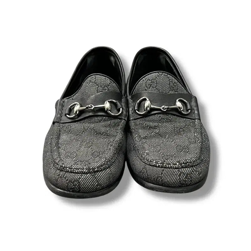 [BUNJANG] Gucci Horsebit Canvas Loafers / 구찌 홀스빗 캠버스 로퍼 +명품감정서 y15781