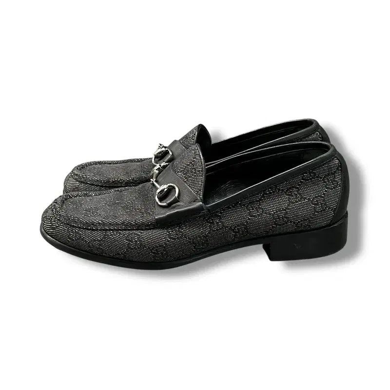 [BUNJANG] Gucci Horsebit Canvas Loafers / 구찌 홀스빗 캠버스 로퍼 +명품감정서 y15781