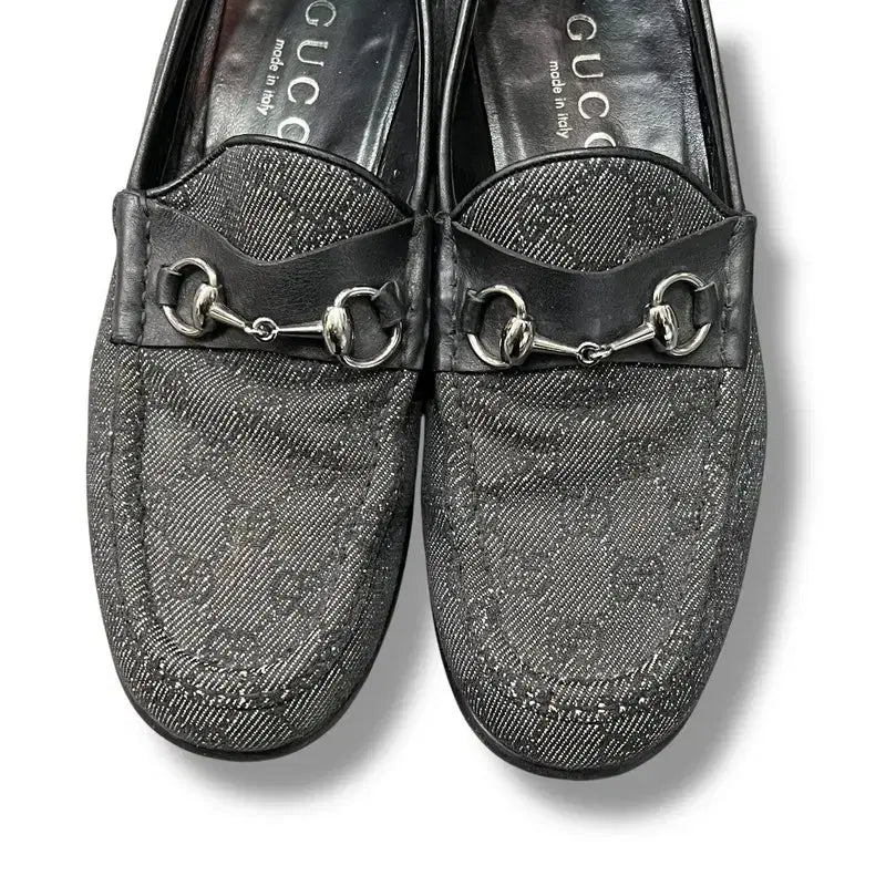 [BUNJANG] Gucci Horsebit Canvas Loafers / 구찌 홀스빗 캠버스 로퍼 +명품감정서 y15781