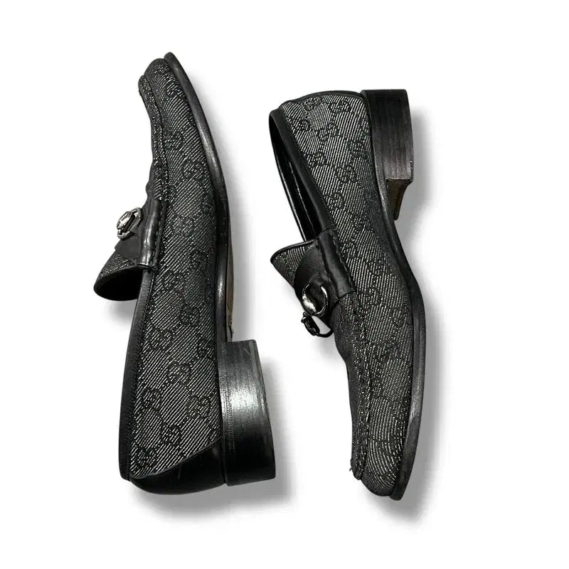 [BUNJANG] Gucci Horsebit Canvas Loafers / 구찌 홀스빗 캠버스 로퍼 +명품감정서 y15781