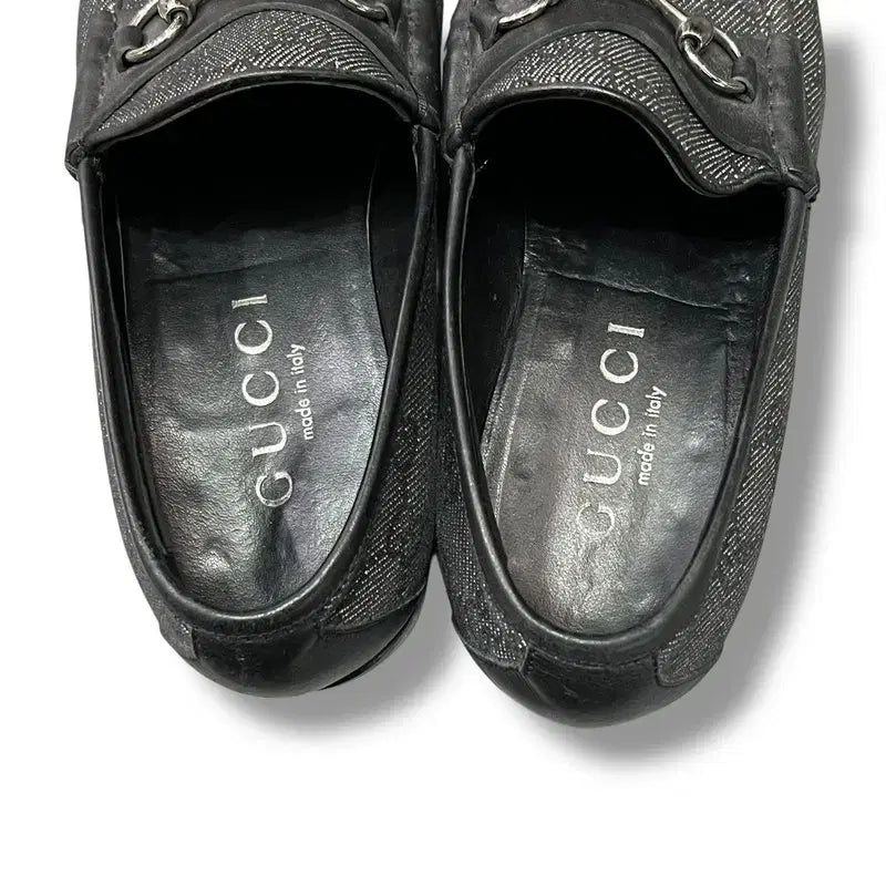 [BUNJANG] Gucci Horsebit Canvas Loafers / 구찌 홀스빗 캠버스 로퍼 +명품감정서 y15781