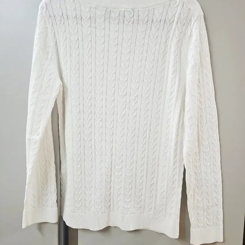[BUNJANG] Tommy Hilfiger Boat Neck Knit Top with Keyring / 화이트 타미힐피거 보트넥 니트*키링증정