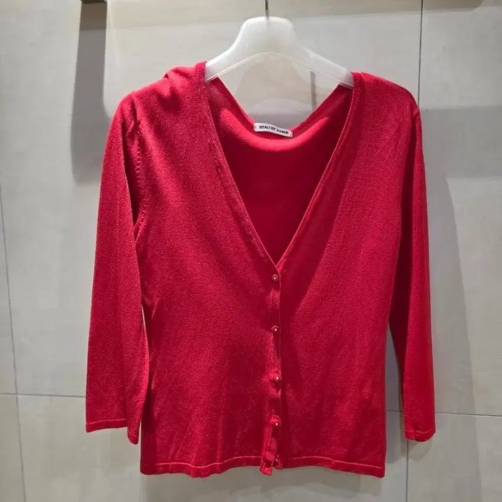[BUNJANG] Japanese Slim Fit Red Cardigan / 일제 가디건 날씬 55