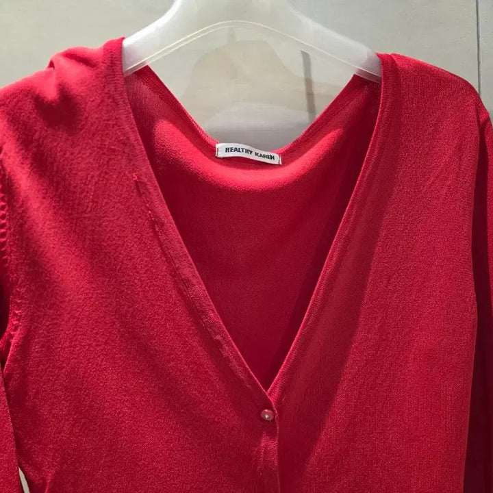 [BUNJANG] Japanese Slim Fit Red Cardigan / 일제 가디건 날씬 55