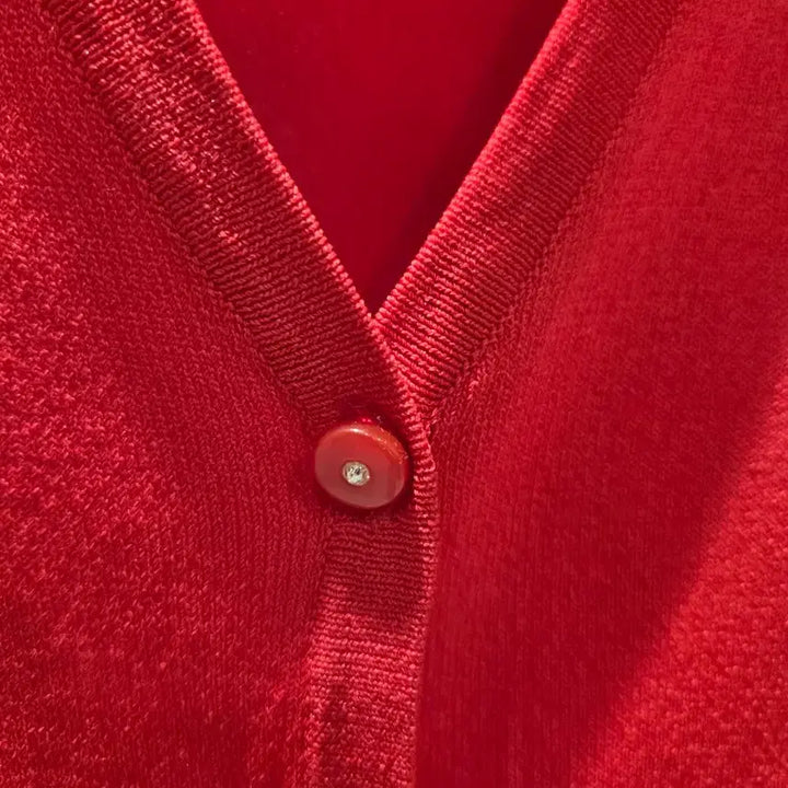 [BUNJANG] Japanese Slim Fit Red Cardigan / 일제 가디건 날씬 55