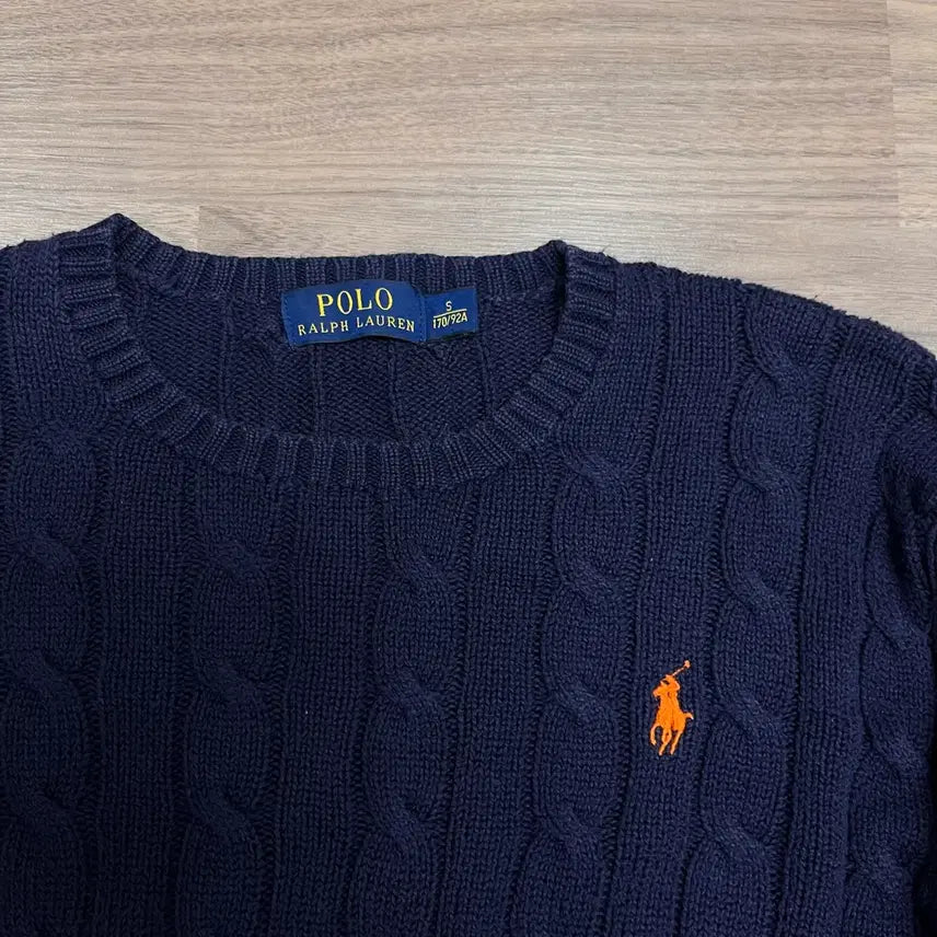 [BUNJANG] Polo Ralph Lauren Cable Knit Cotton Sweater / 95 폴로랄프로렌 꽈배기 코튼 니트