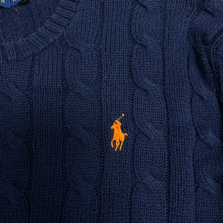 [BUNJANG] Polo Ralph Lauren Cable Knit Cotton Sweater / 95 폴로랄프로렌 꽈배기 코튼 니트