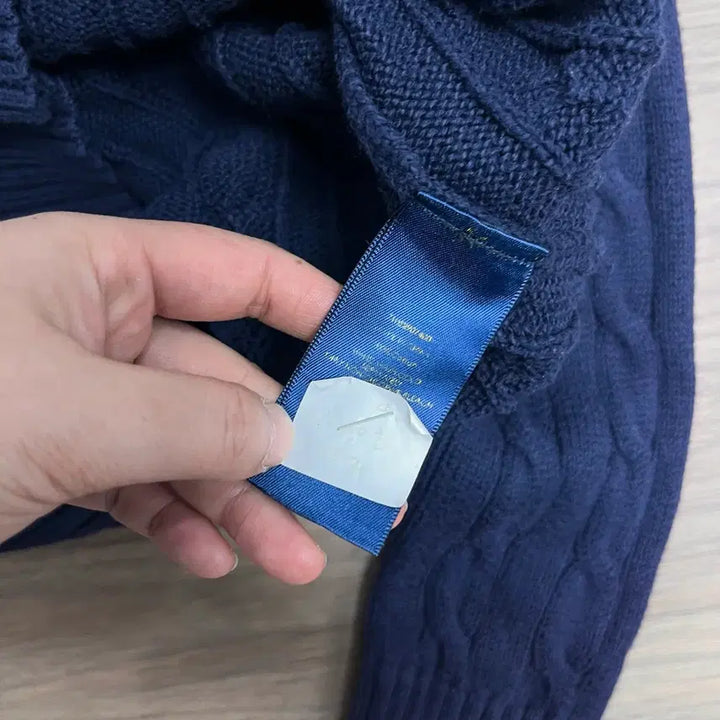 [BUNJANG] Polo Ralph Lauren Cable Knit Cotton Sweater / 95 폴로랄프로렌 꽈배기 코튼 니트