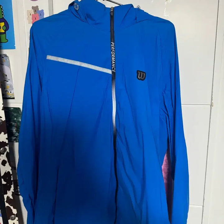 [BUNJANG] Wilson Performance Blue Windbreaker / 윌슨 퍼포먼스 블루 바람막이
