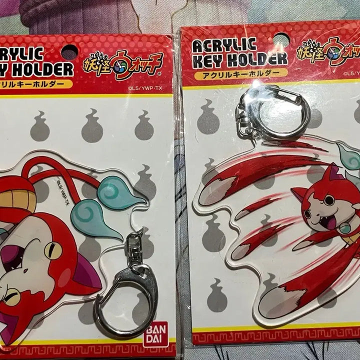 [BUNJANG] Yo-kai Watch Jibanyan Acrylic Keyring Bundle Set / 일괄, 급처))요괴워치 지바냥 아크릴 키링 일괄
