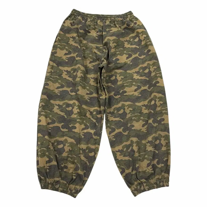 [BUNJANG] Langer Vintage Military Camo Balloon Wide Pants / 랑거 빈티지 밀리터리 카모 벌룬 와이드 팬츠 바지