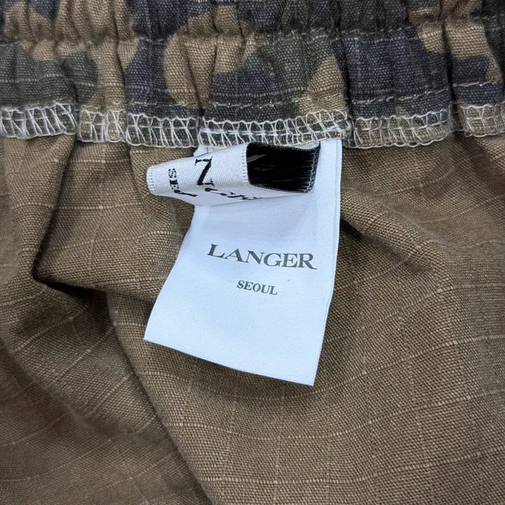 [BUNJANG] Langer Vintage Military Camo Balloon Wide Pants / 랑거 빈티지 밀리터리 카모 벌룬 와이드 팬츠 바지