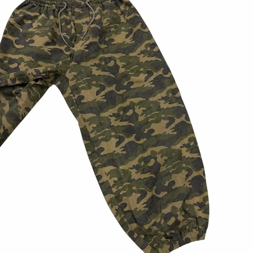 [BUNJANG] Langer Vintage Military Camo Balloon Wide Pants / 랑거 빈티지 밀리터리 카모 벌룬 와이드 팬츠 바지