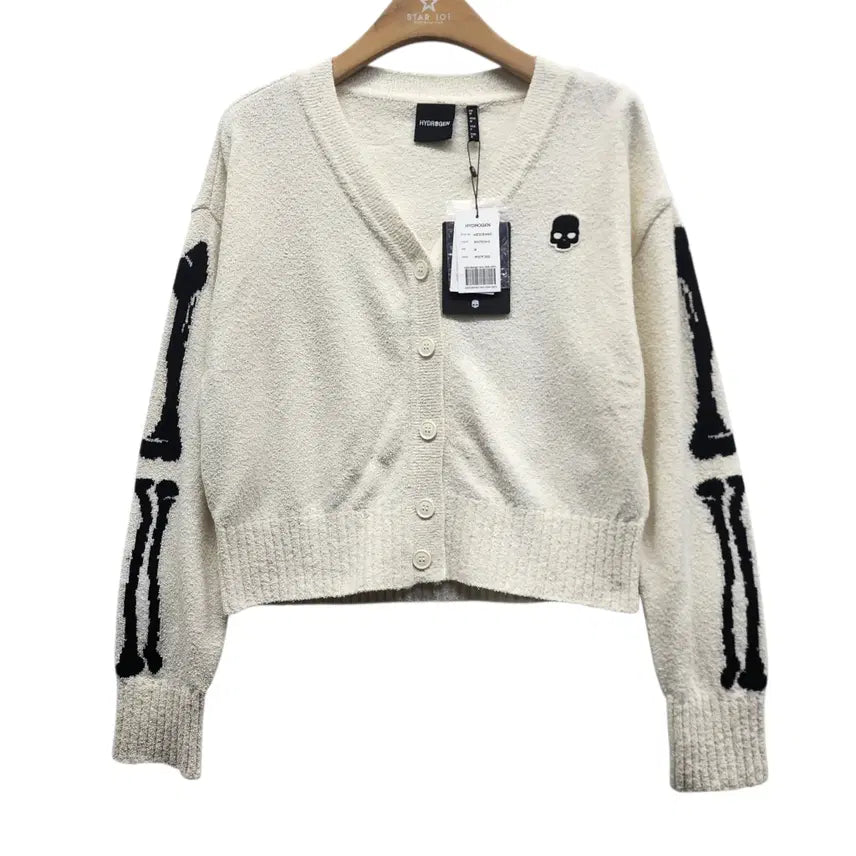 [BUNJANG] Hydrogen Crop Sweat Cardigan / [M] Hydrogen 하이드로겐 크롭 스웻 가디건