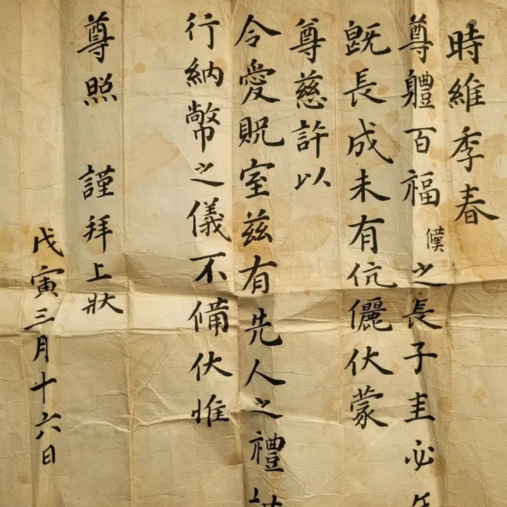 [BUNJANG] Traditional Marriage Document / 옛날 호랑이 담 배피던시절  전통 혼서