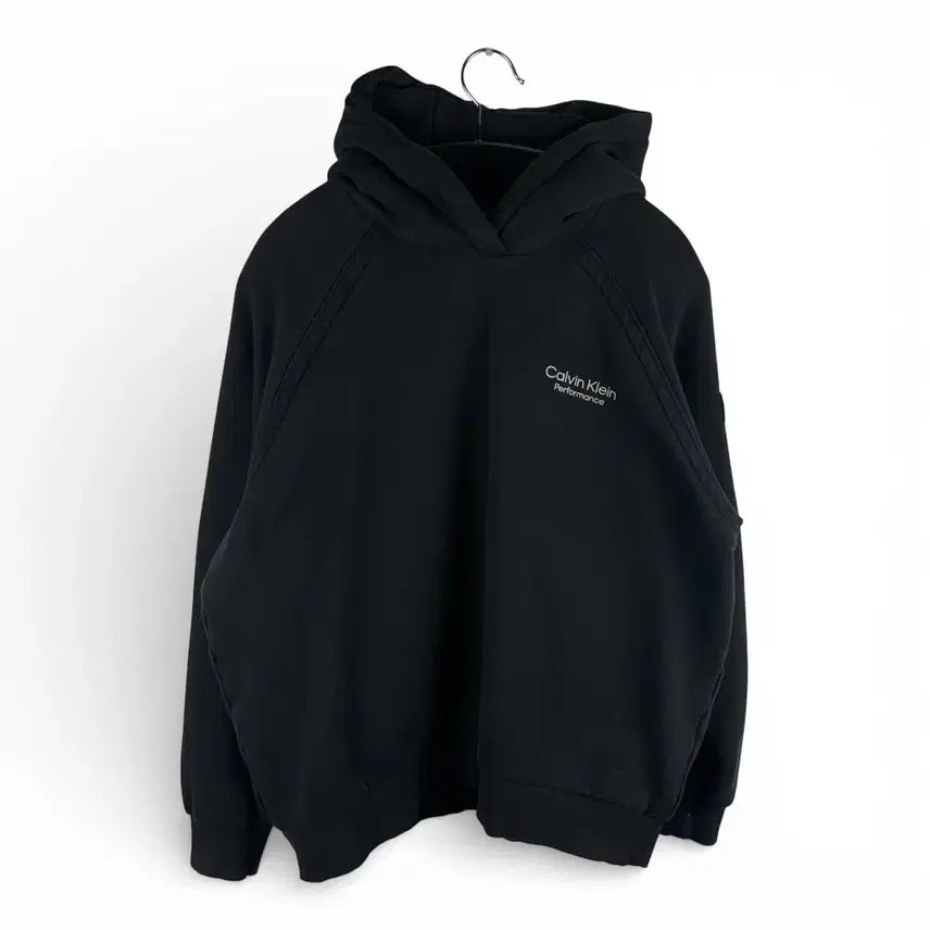 [BUNJANG] Calvin Klein Performance Hoodie Black / L) 캘빈클라인 퍼포먼스 후드 티 블랙