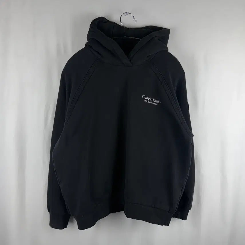 [BUNJANG] Calvin Klein Performance Hoodie Black / L) 캘빈클라인 퍼포먼스 후드 티 블랙