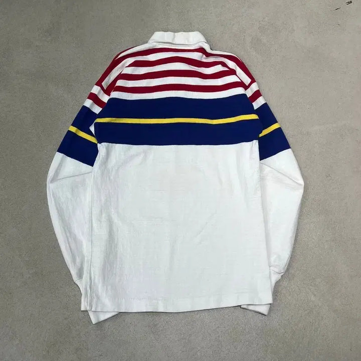 [BUNJANG] L.L.Bean Striped Rugby Shirt / 엘엘빈 스트라이프 럭비티 s10042
