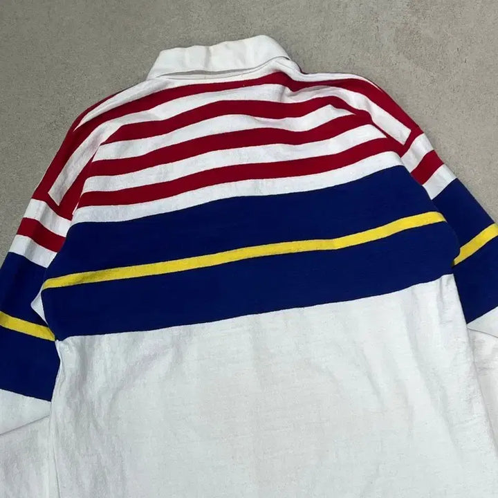 [BUNJANG] L.L.Bean Striped Rugby Shirt / 엘엘빈 스트라이프 럭비티 s10042