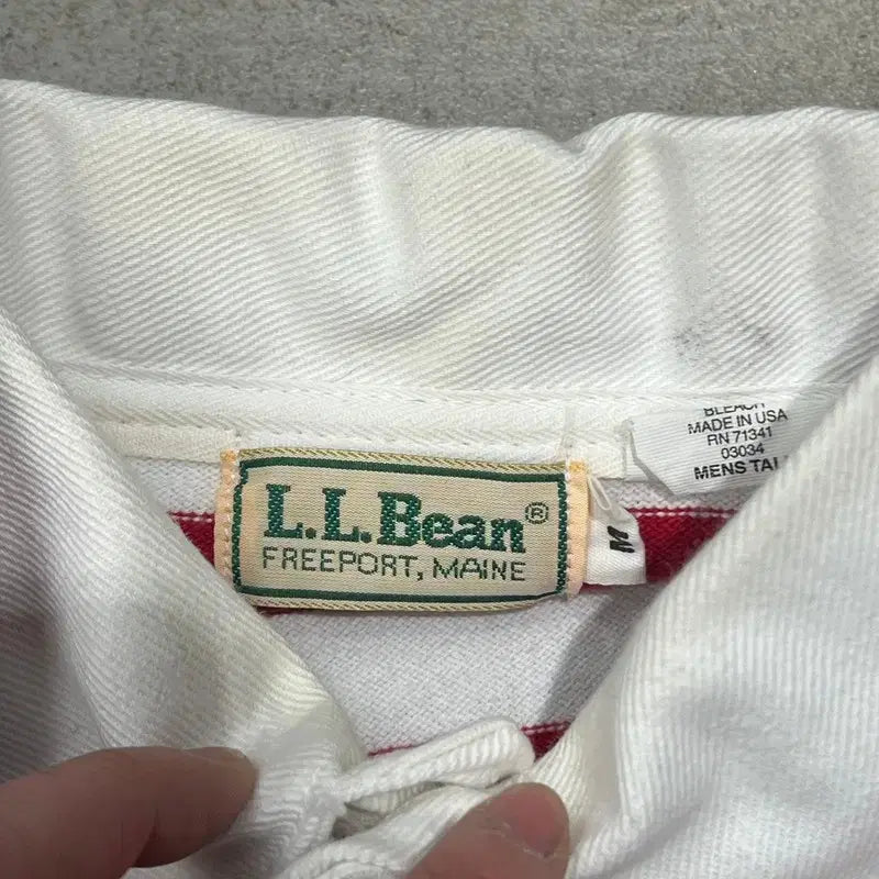 [BUNJANG] L.L.Bean Striped Rugby Shirt / 엘엘빈 스트라이프 럭비티 s10042