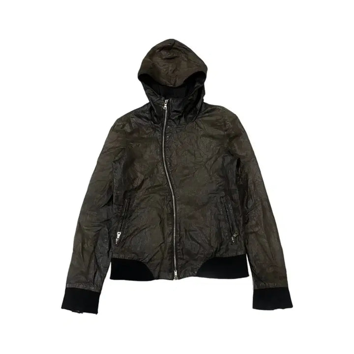 [BUNJANG] LHP Leather Hoodie Jacket / lhp 레더 후디 자켓
