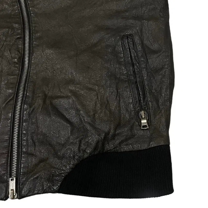 [BUNJANG] LHP Leather Hoodie Jacket / lhp 레더 후디 자켓