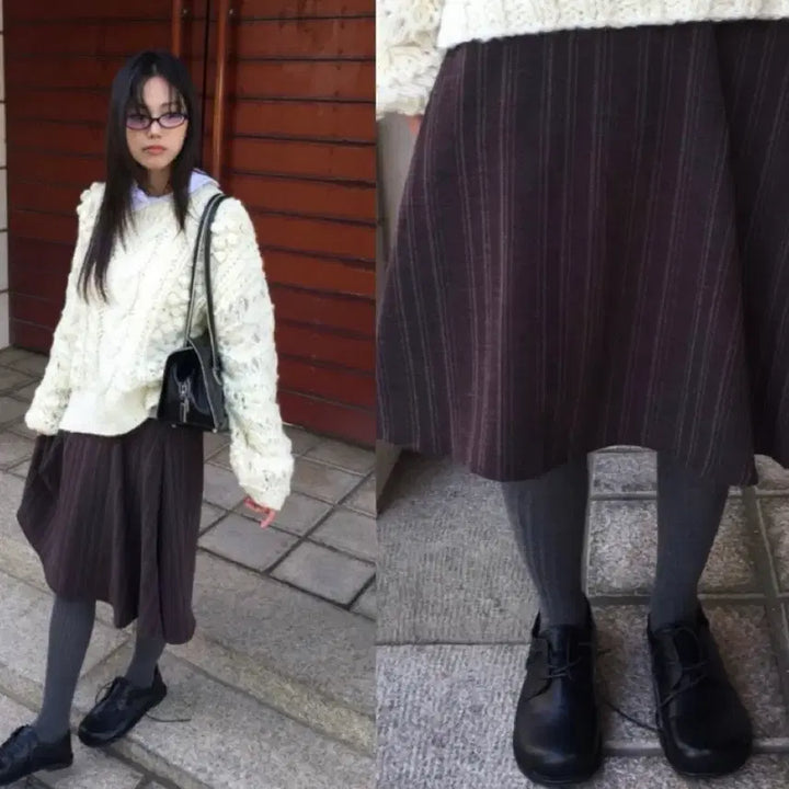 [BUNJANG] Thegy Label Midi Skirt / 더기 레이블 미디 스커트