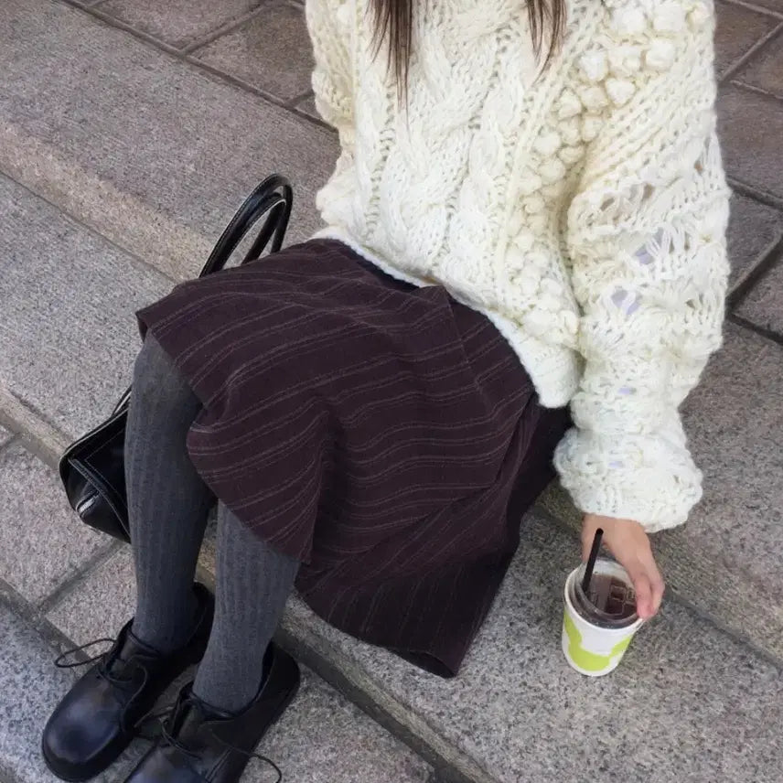 [BUNJANG] Thegy Label Midi Skirt / 더기 레이블 미디 스커트