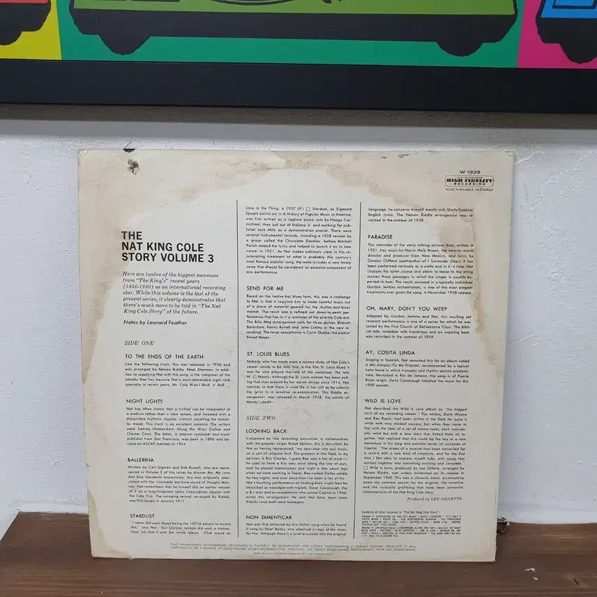 [BUNJANG] Nat King Cole Story Vol.3 LP / 냇 킹 콜 스토리 Vol.3 LP  미국반