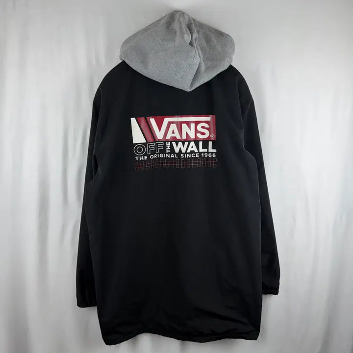 [BUNJANG] Vans Hooded Coach Jacket Black / L) 반스 후드 코치 자켓 블랙