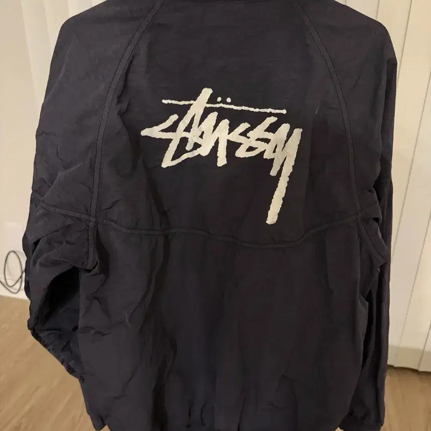 [BUNJANG] Nike x Stussy Windrunner Jacket Off Noir / 나이키 X 스투시  윈드러너 자켓 오프 느와르