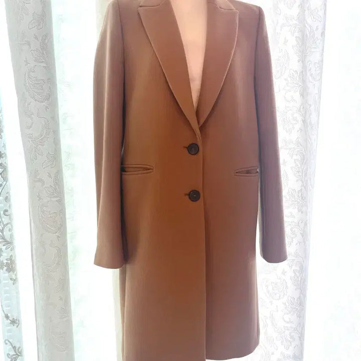 [BUNJANG] Zara Camel Wool Long Coat Jacket (XS) / Zara 자라 카멜 여성 모직 롱 코트 봄가을 자켓