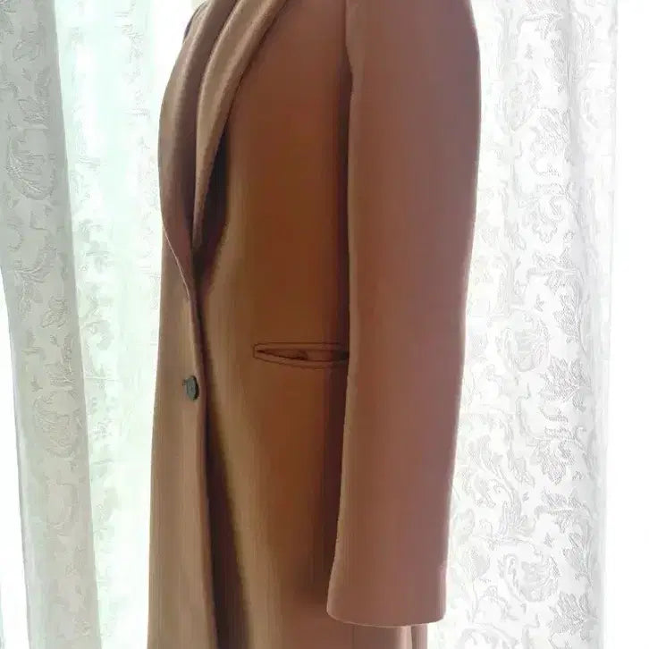 [BUNJANG] Zara Camel Wool Long Coat Jacket (XS) / Zara 자라 카멜 여성 모직 롱 코트 봄가을 자켓