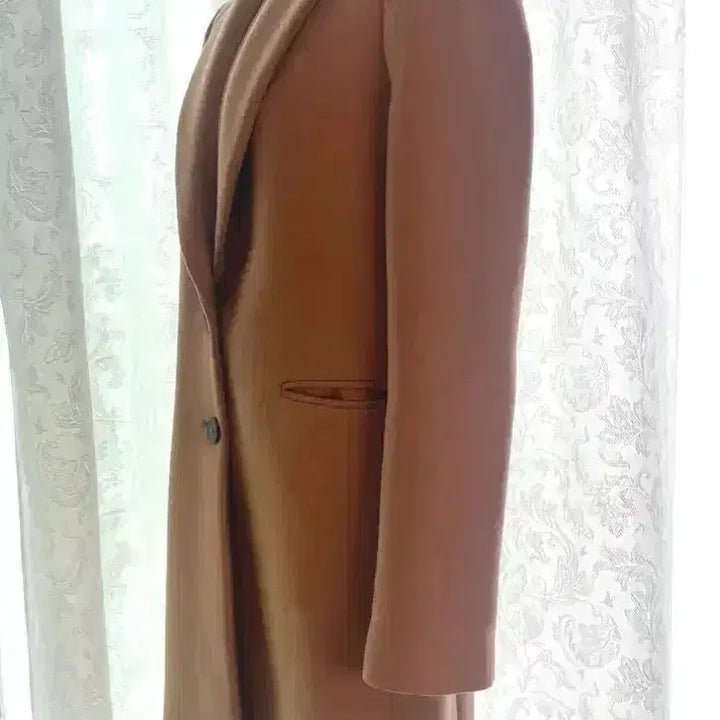 [BUNJANG] Zara Camel Wool Long Coat Jacket (XS) / Zara 자라 카멜 여성 모직 롱 코트 봄가을 자켓