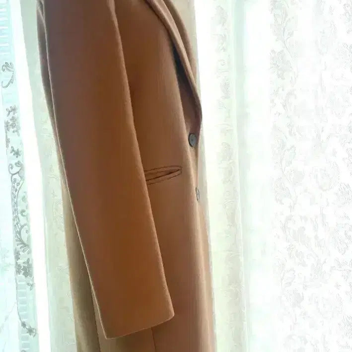 [BUNJANG] Zara Camel Wool Long Coat Jacket (XS) / Zara 자라 카멜 여성 모직 롱 코트 봄가을 자켓