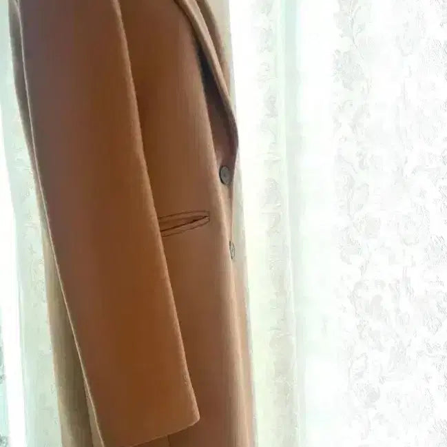 [BUNJANG] Zara Camel Wool Long Coat Jacket (XS) / Zara 자라 카멜 여성 모직 롱 코트 봄가을 자켓