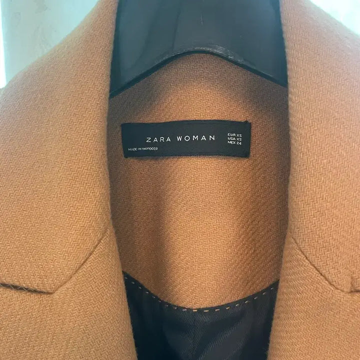 [BUNJANG] Zara Camel Wool Long Coat Jacket (XS) / Zara 자라 카멜 여성 모직 롱 코트 봄가을 자켓