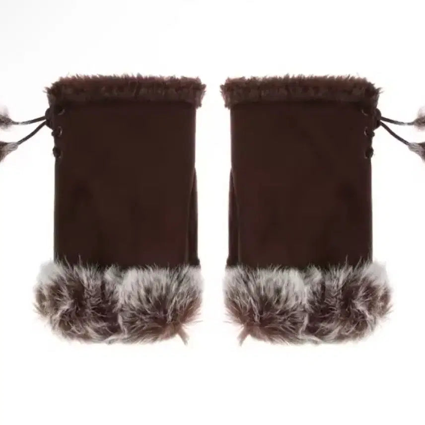 [BUNJANG] Vintage Fur Warmer Gloves / 빈티지 퍼 워머 장갑 오네 라떼 히메 갸루 로걀 리즈리사 엑시즈팜 러블리