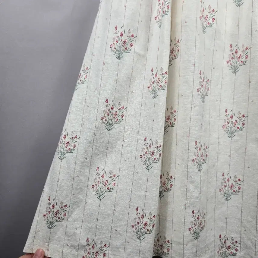[BUNJANG] DACOME F Linen Blend Puff Sleeve Long Dress / [무료배송]DACOME 여성 F 린넨 느낌 스판 퍼프 소매 롱 원피스